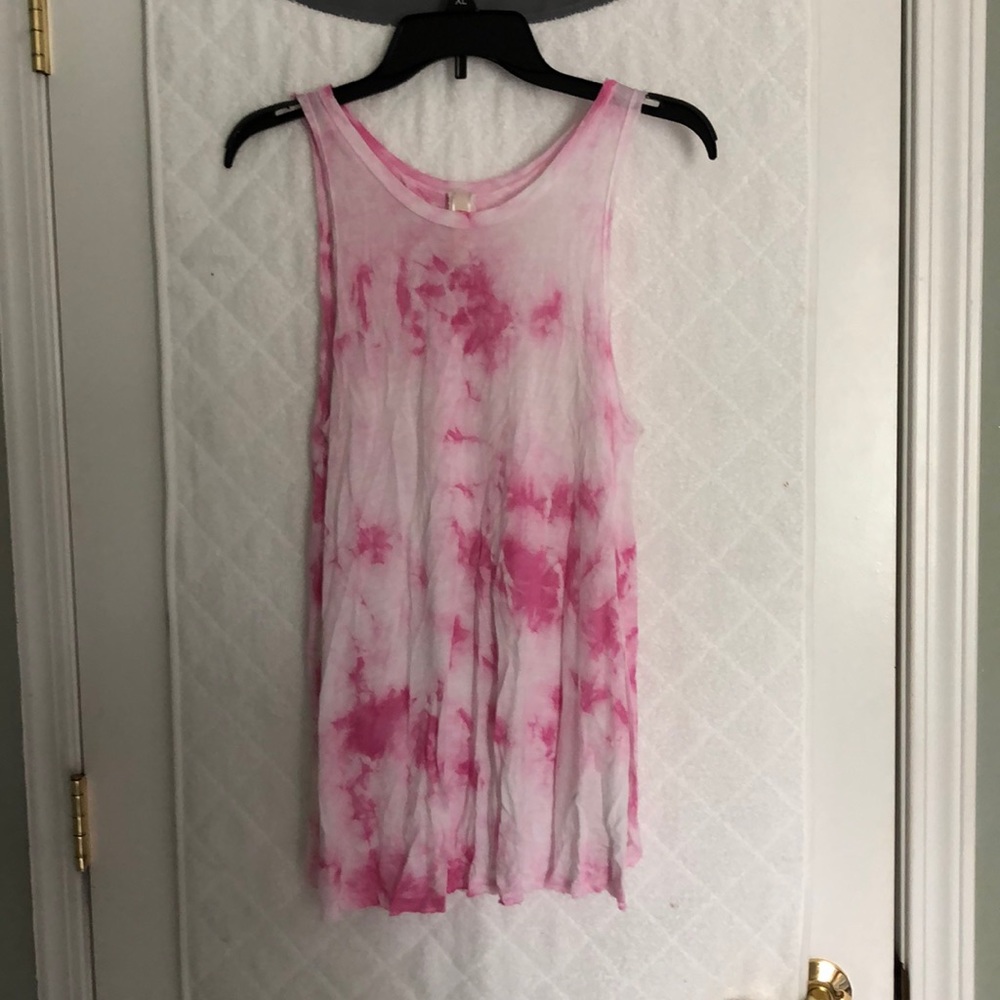 Pink tie dye Top